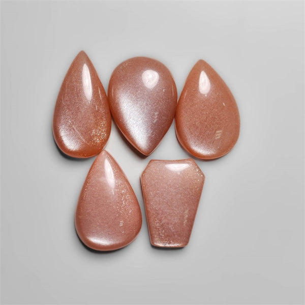 High Grade Peach Moonstone Cabochons Lot