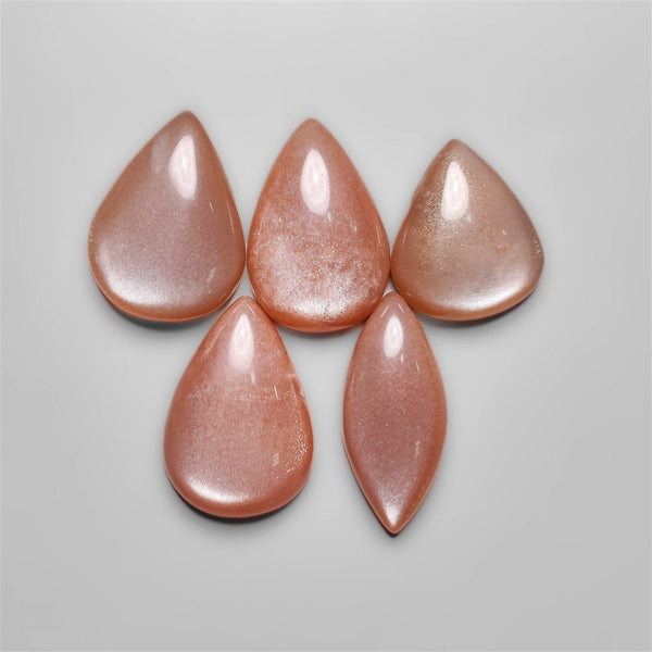 High Grade Peach Moonstone Cabochons Lot