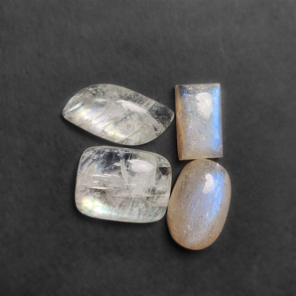 Russian Belomorite Moonstone Cabochons Lot