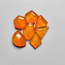 Step Cut Carnelian Agate Cabochons Lot