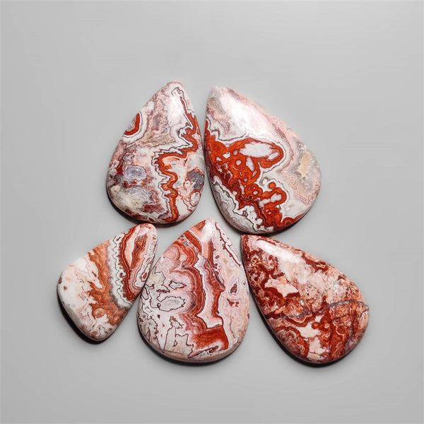 Cazy Lace Agate Cabochons Lot