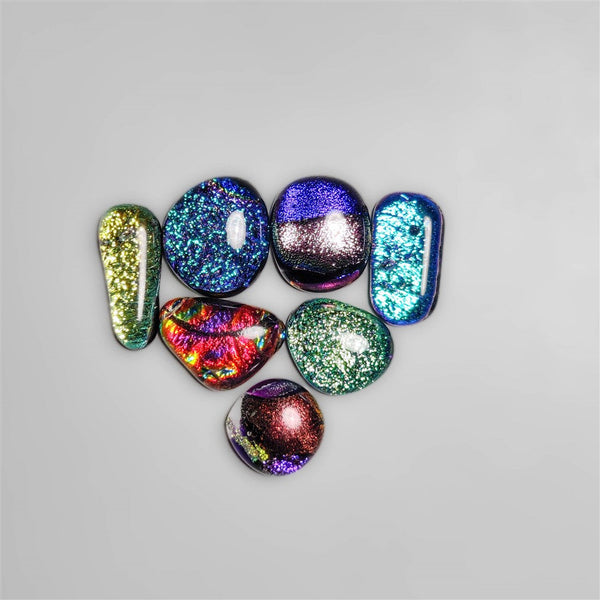 Dichroic Glass Cabochons Lot