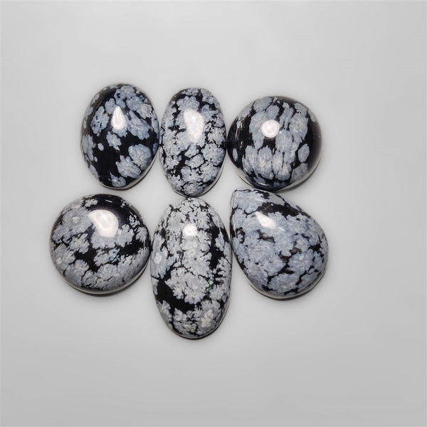 Snowflake Obsidian Cabochons Lot