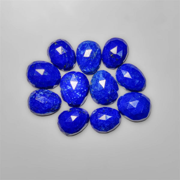 Rose Cut Lapis Lazuli Lot With Pyrite Inclusions