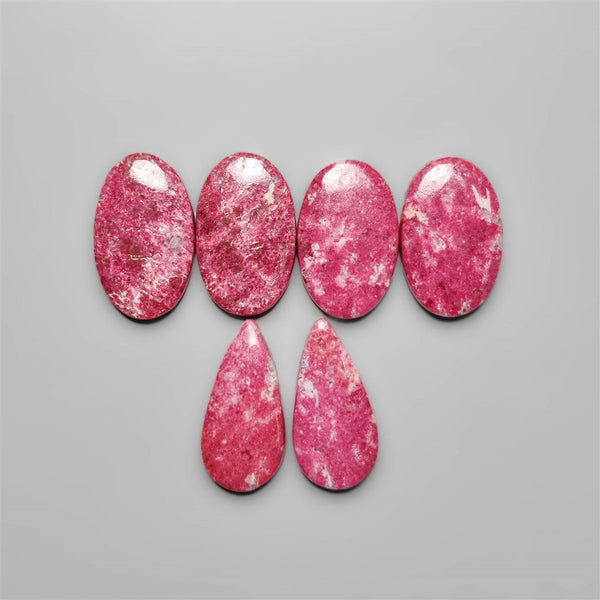 Thulite Cabochons Lot