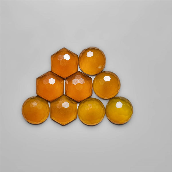 Honeycomb Cut Honey Chalcedony Lot