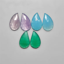 Mix Chalcedony Rose Cut Pairs Lot