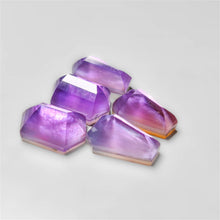 Step Cut Amethyst And Mother Of Pearl Doublets Lot