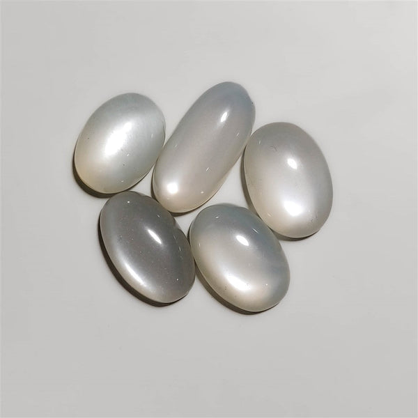 High Dome White Moonstone Cabochons Lot