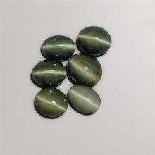 Actinolite Cats Eye Cabochons Lot (Natural top color)