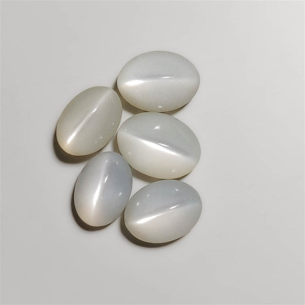 White Moonstone Cats Eye Lot