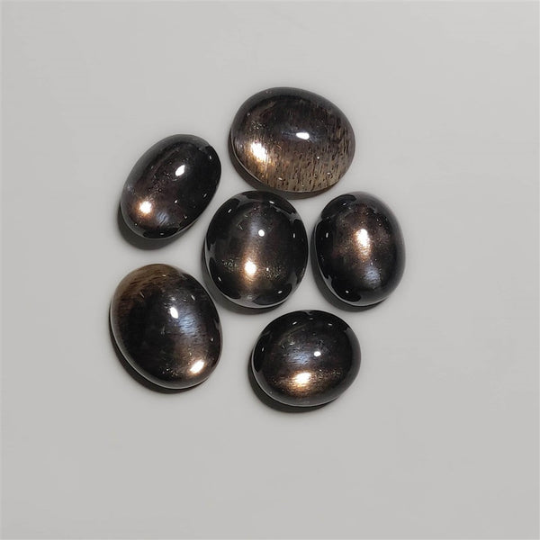 High Grade Black Sunstone Cats eyes Lot