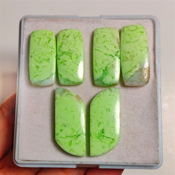 Lemon Chrysoprase Pairs Lot