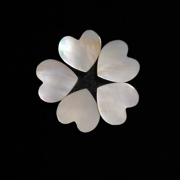 Mother Of Pearl Hearts Lot