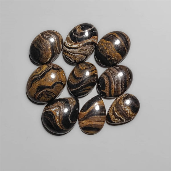 Medicine Brown Cabochons Lot