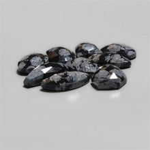 Rose Cut Snowflake Obsidian Lot