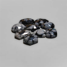 Rose Cut Snowflake Obsidian Lot