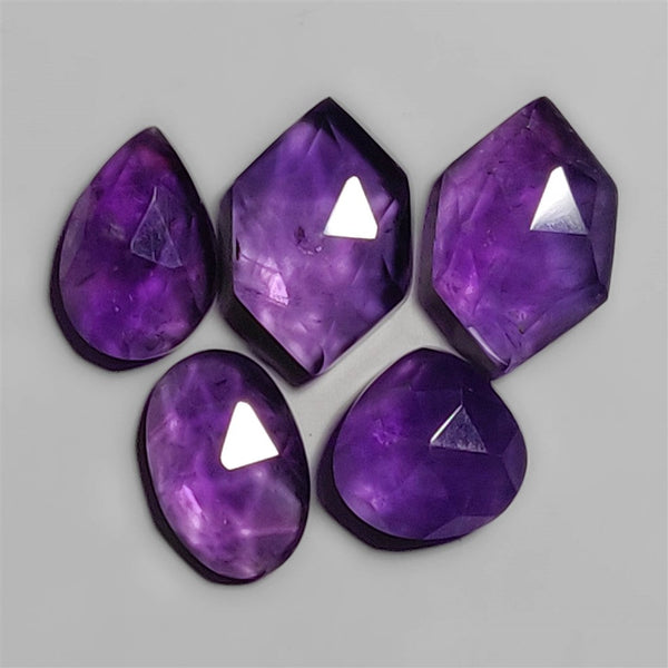 Rose Cut Amethysts Lot