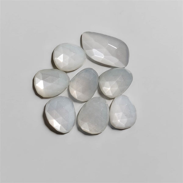 Rose Cut White Moonstones Lot