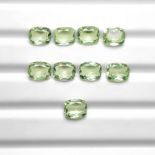 Faceted Green Prasiolites Lot (Calibrated) Aka Green Amethyst