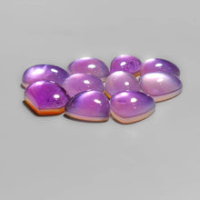 Amethyst And Mother Of Pearl Doublet Cabochons Lot