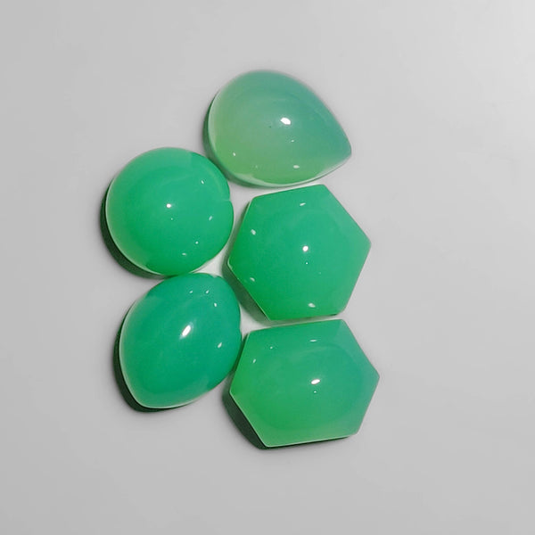 High Dome Australian Chrysoprase Cabochons Lot