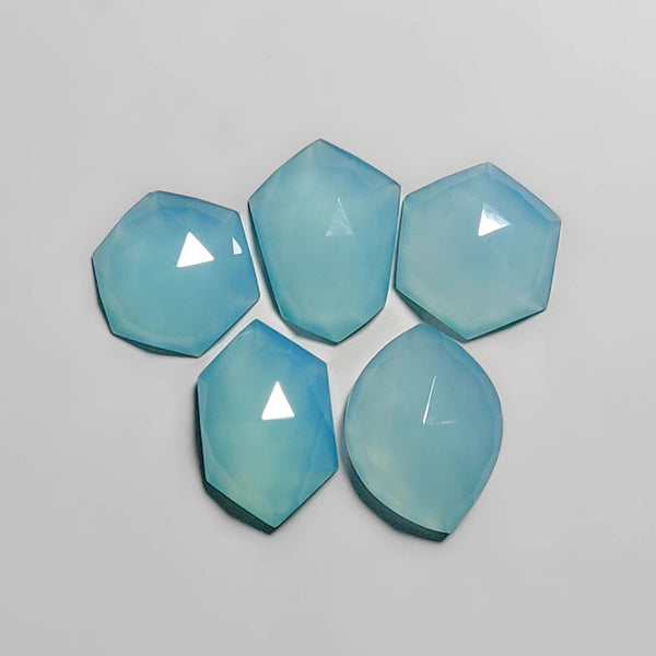 Rose Cut Paraiba Chalcedony Lot