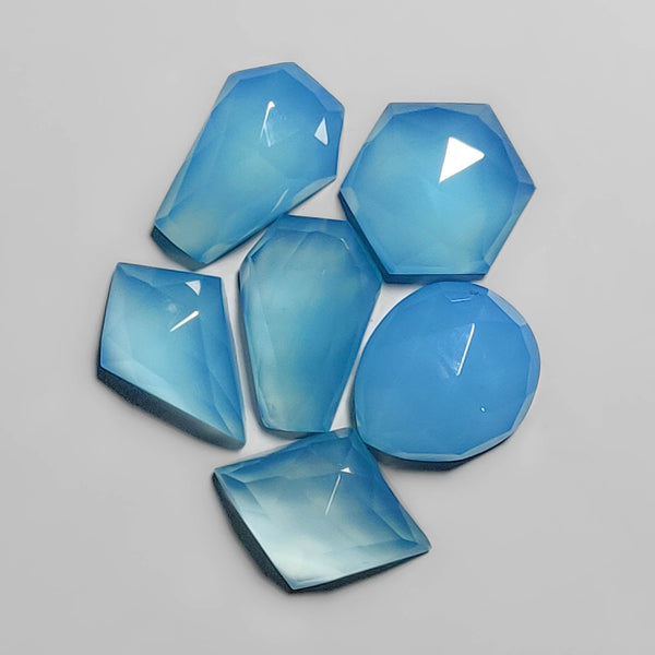 Rose Cut Paraiba Chalcedony Lot