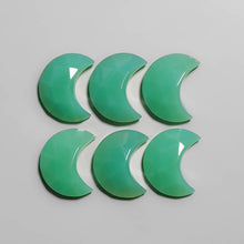 Rose Cut Gemmy Chrysoprase Crescents Lot