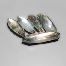 Rose Cut Crystal And Tahitian Mother Of Pearl Doublets Lot