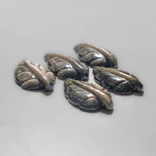 Handcarved Silversheen Obsidian Leaves Lot