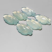 Handcarved Paraiba Chalcedony Leaves Lot