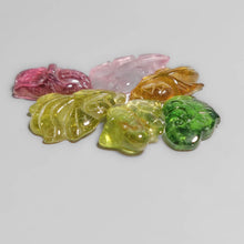 Handcarved Multi Color Tourmaline Carvings Lot