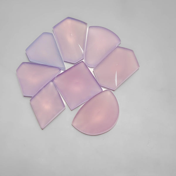 Radial Cut Lavender Chalcedony Lot