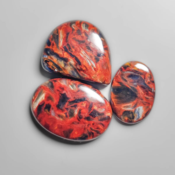 Rare Red Pietersite Cabochons Lot