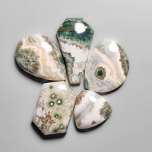 Green Ocean Jasper Cabochons Lot