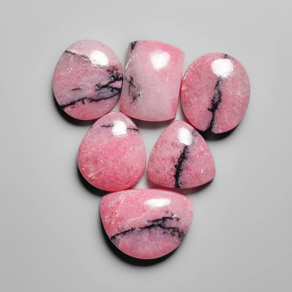 Pink Rhodonite Cabochons Lot