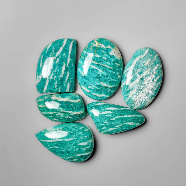 Madagascan Amazonite Cabochons Lot