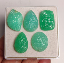 Australian Chrysoprase Mughal Carvings Lot