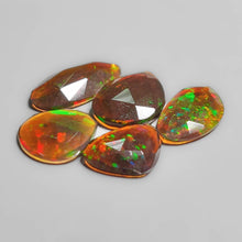 Rose Cut Natural Dark Ethiopian Opals Lot