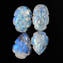 Mughal Carved Rainbow Moonstones Lot