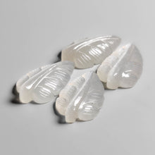 Handcarved White Moonstone leaves Lot