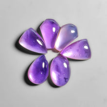 Amethyst And Mother Of Pearl Doublet Cabochons