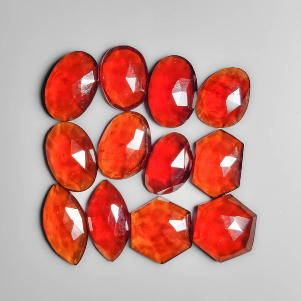 Rose Cut Hessonite Garnets Lot