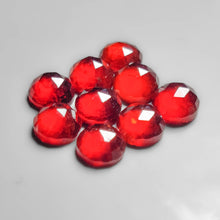 Rose Cut Hessonite Garnet Rounds Lot