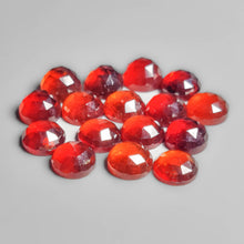 Rose Cut Hessonite Garnet Rounds Lot