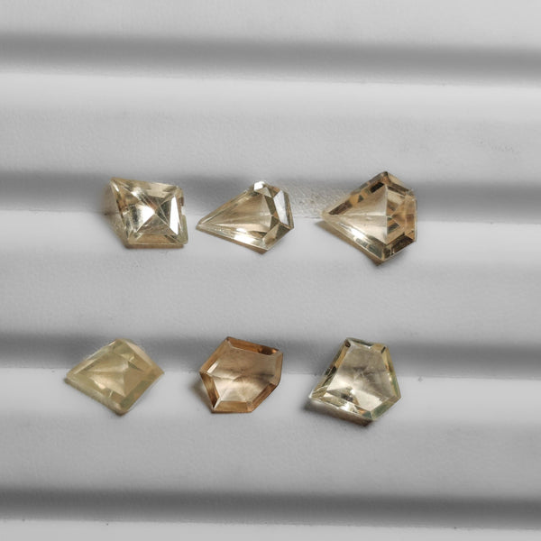 Rare Faceted Yellow Scapolites Lot