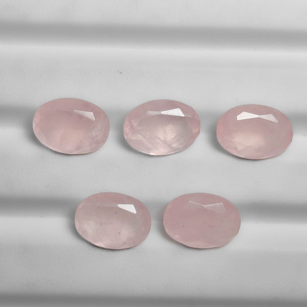 Faceted Rose Quartz Lot