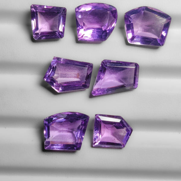 High Grade Faceted African Amethysts Lot