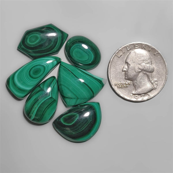 Malachite cabochons Lot